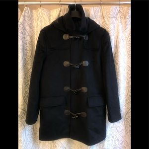 LAUREN by Ralph Lauren Vintage Hooded Wool Coat.